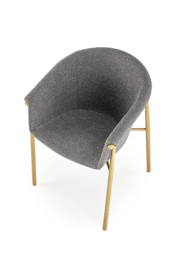 Krzesło K489 w kolorze popielatym 