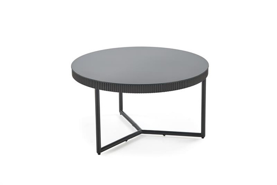 Ława COSMO czarna okrągła fi80 cm