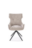 Krzesło z obrotowym siedziskiem K573 w popielatym kolorze