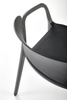 Krzesło K491 w kolorze czarnym