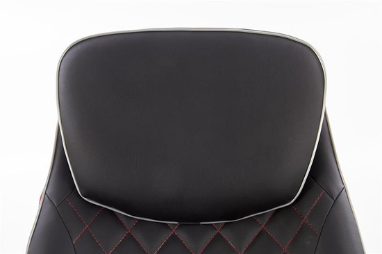 Fotel wypoczynkowy CAMARO w kolorze czarno-czerwonym