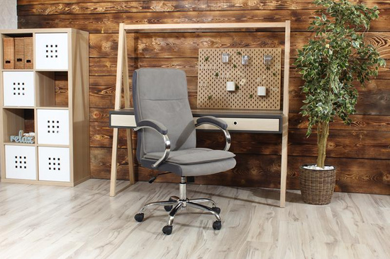 Fotel obrotowy do biura COMFI szary