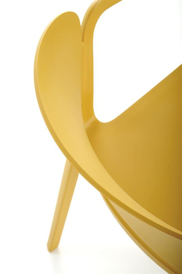 Krzesło K491 w kolorze musztardowym