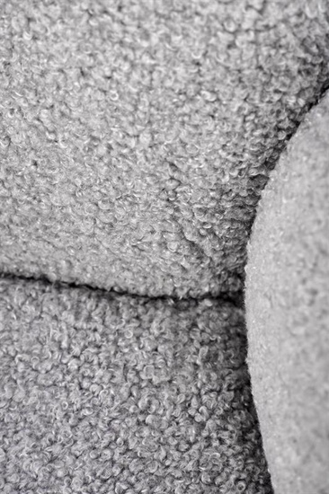 Krzesło K498 w kolorze popielatym boucle