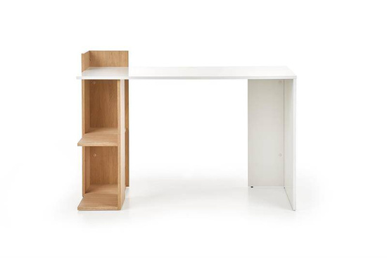 Minimalistyczne biurko FINO dąb złoty / biały