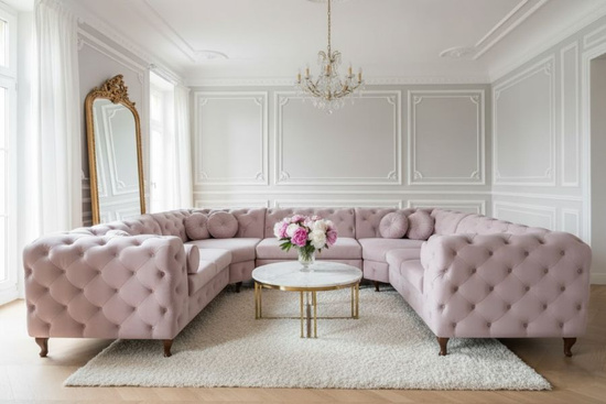 Luksusowy narożnik MOMOA U z ergonomicznym siedziskiem