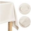 Plamoodporny klasyczny obrus ELEGANT jasny beż 350x150