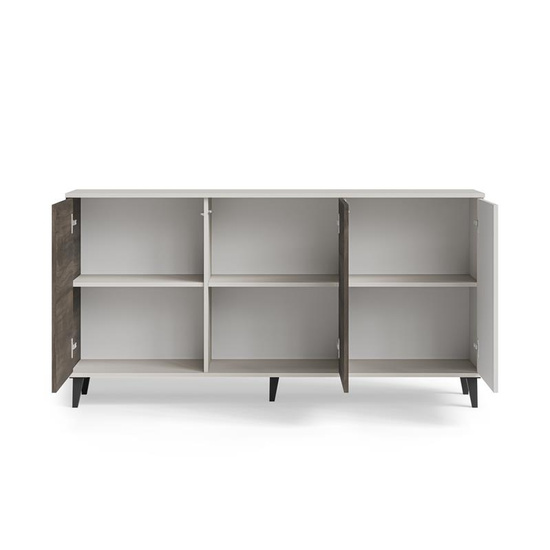 Komoda RANDOM 2 KM-1 w kolorach kaszmir, orzech i czarny