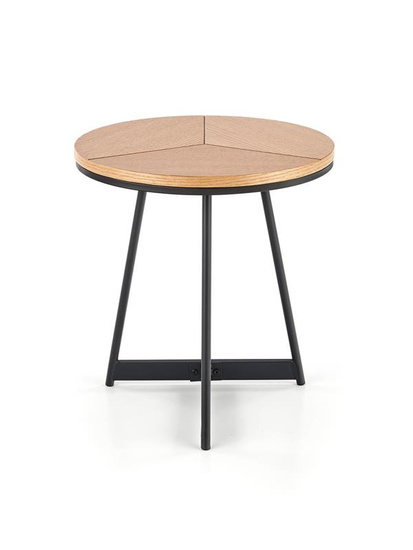 Designerska ława KARIDA-S w kolorze dąb naturalny / czarny