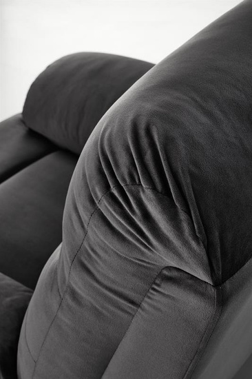 Fotel wypoczynkowy DRAGER w eleganckim czarnym kolorze