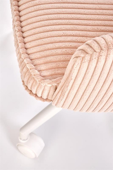 Nowoczesny fotel obrotowy DUMBO w kolorze jasny różowy