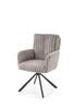 Krzesło z obrotowym siedziskiem K572 w popielatym kolorze