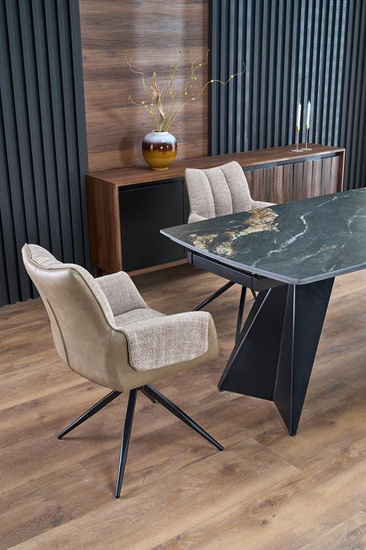 Krzesło z funkcją obrotu K579 w brązowym kolorze