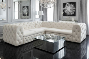 Pikowany narożnik MOMOA z funkcją spania 311x311