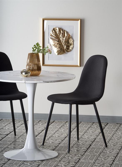 Stylowy stół DENVER z blatem w kolorze biały marmur