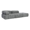 Sofa modułowa MORATA SL+S+P z dostawną pufą i ruchomym podłokietnikiem