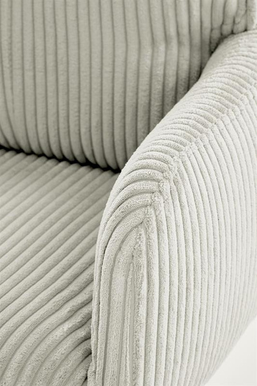 Nowoczesny fotel obrotowy DUMBO w kolorze jasny popiel