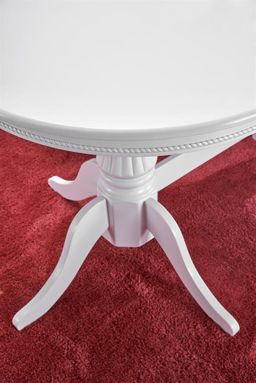 Stylowy stół rozkładany JOSEPH w kolorze białym