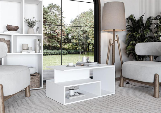 Stylowa ława IVA w białym kolorze