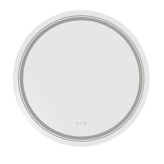 Lustro łazienkowe DOVER 60 w kolorze srebrnym z podświetleniem LED
