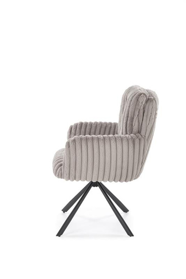 Krzesło z obrotowym siedziskiem K572 w popielatym kolorze