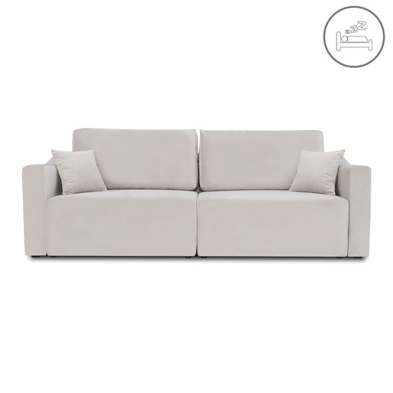 Nowoczesna sofa BETINA z funkcją spania i pojemnikiem na pościel