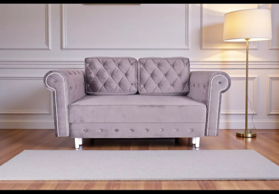 Rozkładana kanapa NANCY 2-osobowa z pikowaniem