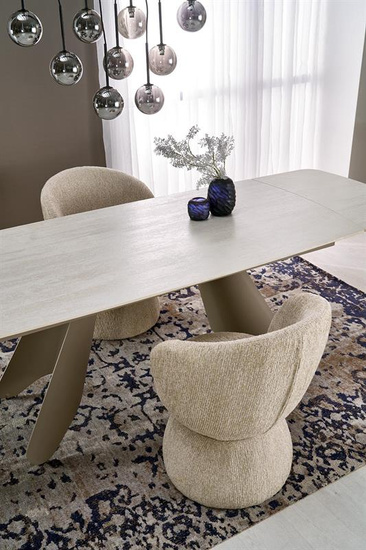 Krzesło z funkcją obrotu K581 w beżowym odcieniu