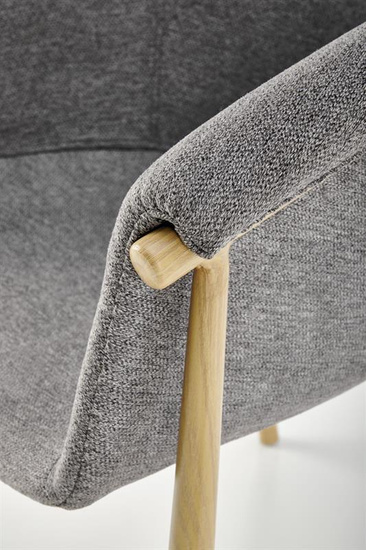 Krzesło K489 w kolorze popielatym 