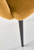 Krzesło K410 w kolorze musztardowym velvet 