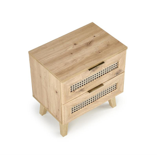 Szafka nocna BORNEO SN-1 dąb artisan/czarny