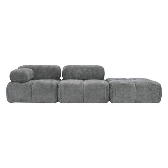 Sofa modułowa MORATA SL+S+P z dostawną pufą