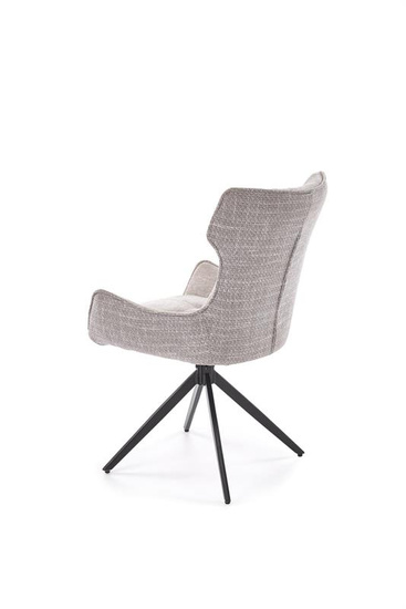 Krzesło z obrotowym siedziskiem K573 w popielatym kolorze