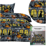 Pościel halloween 140 x 200 2cz Satynowa Maria 2656