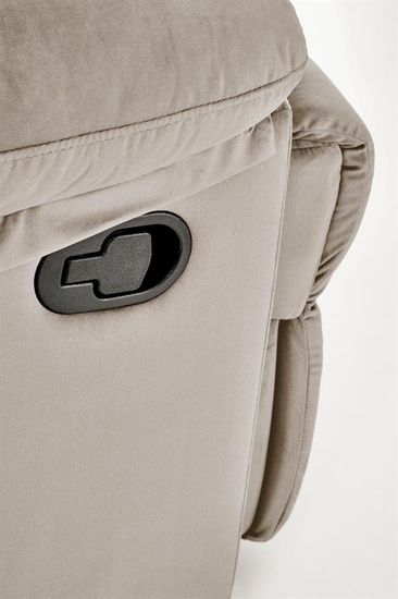 Elegancki fotel wypoczynkowy DRAGER w kolorze beżowym