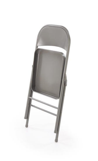 Krzesło składane K565 w kolorze popielatym 