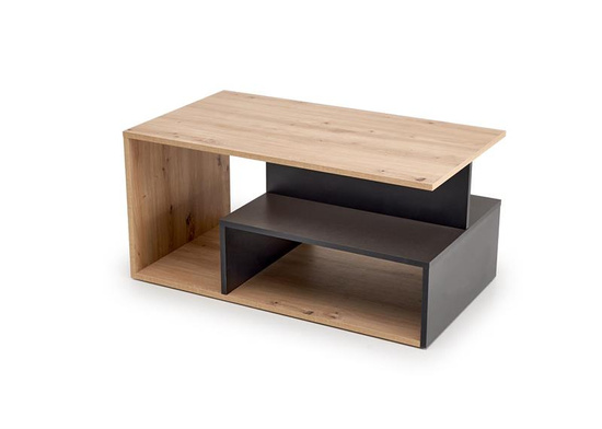 Nowoczesny stolik kawowy IVA w kolorze dąb artisan / czarny