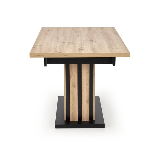 Nowoczesny stół rozkładany LAMELLO 180 dąb artisan/czarny