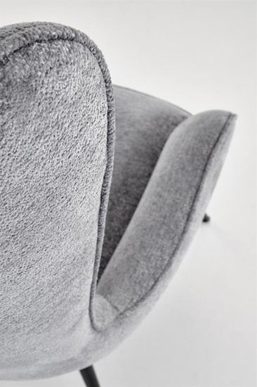 Fotel wypoczynkowy JUKON w kolorze popielatym