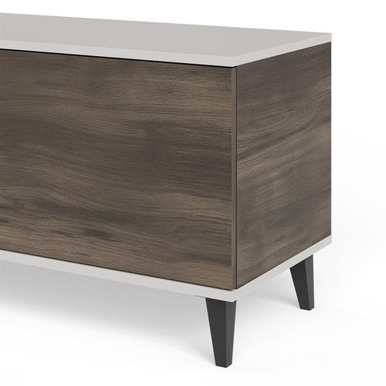 Stolik RTV RANDOM 2 RTV-2 o długości 180 cm w kolorystyce kaszmir, orzech i czarny