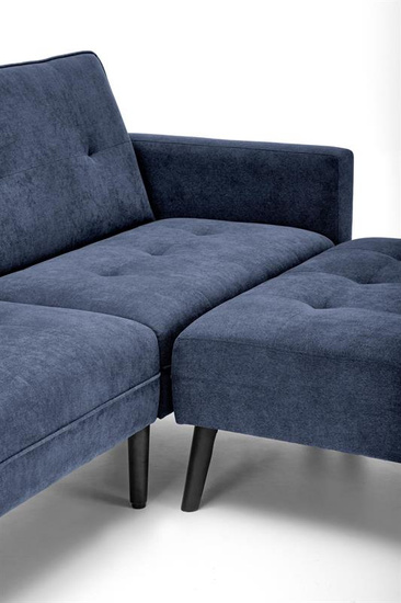Sofa rozkładana z funkcją narożnika CORNELIUS w kolorze niebieskim