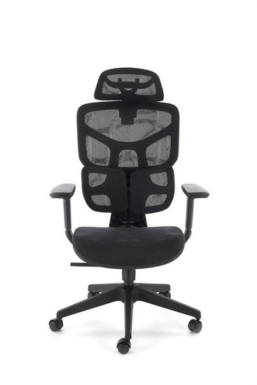 Fotel gabinetowy MACAR w czarnym kolorze