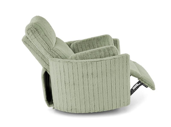 Elektryczny fotel wypoczynkowy PEGAS w kolorze miętowym z funkcją relaks