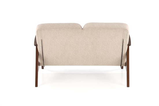 Sofa z drewnianymi podłokietnikami MILANO 2S w kolorze beżowym Castel 15