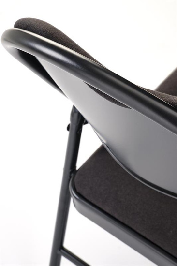 Krzesło składane K566 w kolorze czarno-popielatym 