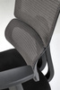 Ergonomiczny fotel gabinetowy PABLO w kolorze popielato-czarnym z mechanizmem TILT