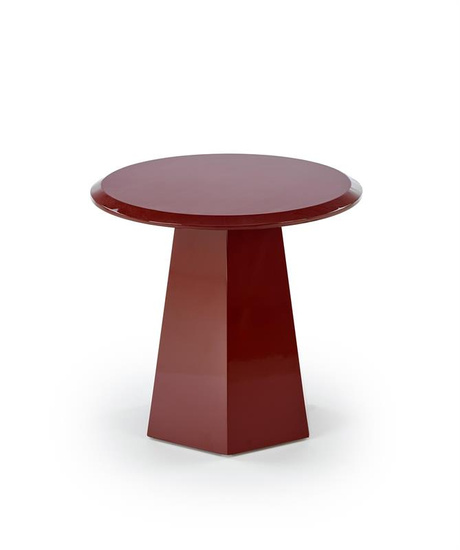 Nowoczesna ława LOCA w kolorze bordowym