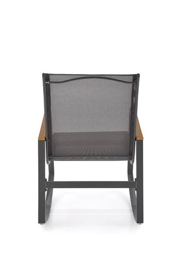 Nowoczesne krzesło ogrodowe ZLATAN w kolorze ciemny popiel / jasny popiel