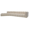Sofa modułowa z dostawną pufą SOMA G tapicerowana P+R+S+SP