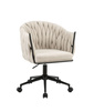 Designerski fotel obrotowy ROSA beżowy